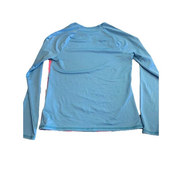 Lands End Girls Sz 10 Rash Guard UV Protection Surf Swim Pool Spring Break Fun - Picture 6 of 9